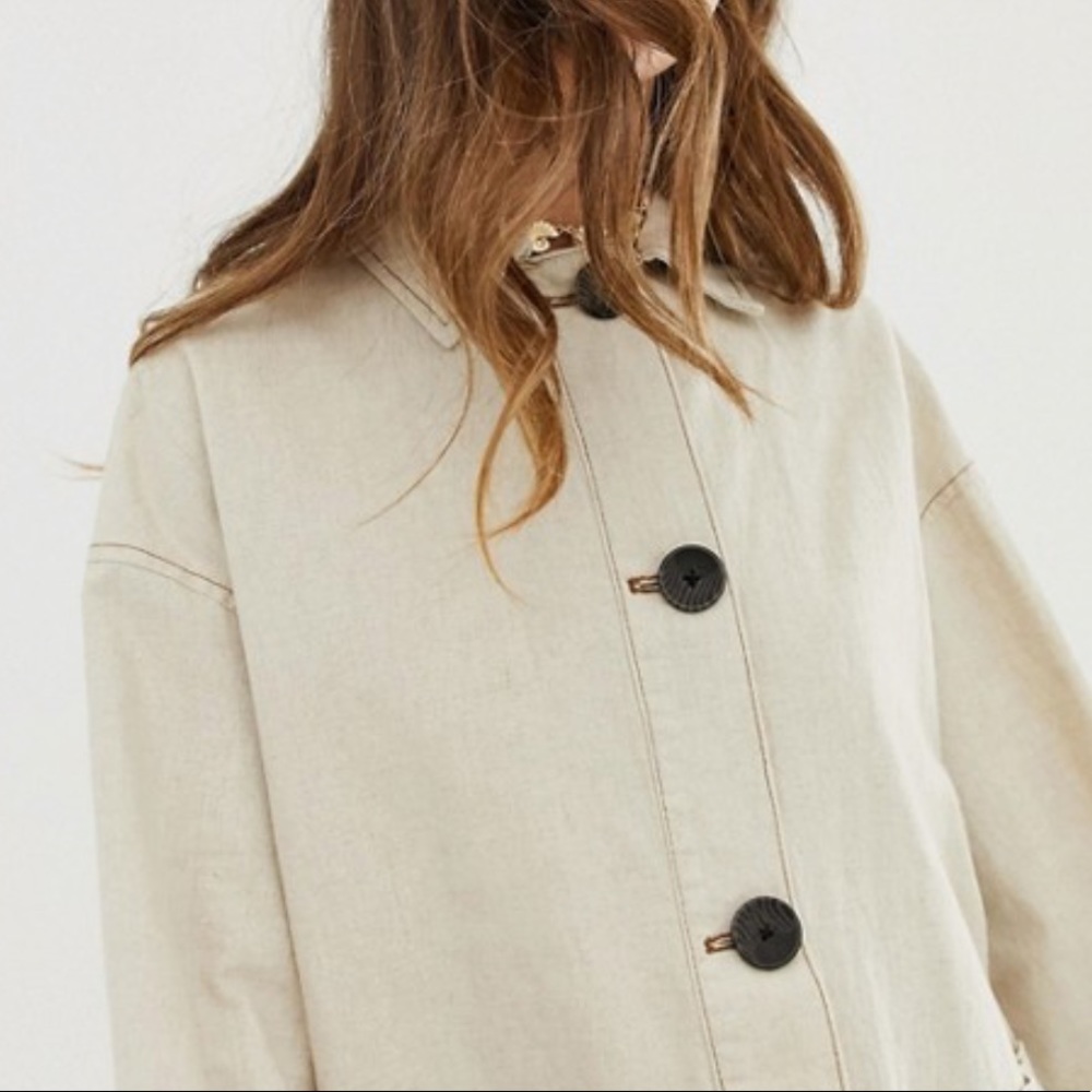 ASOS canvas oversized utility painter jacket L